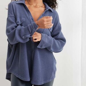 Aerie LumberJane Waffle Shirt